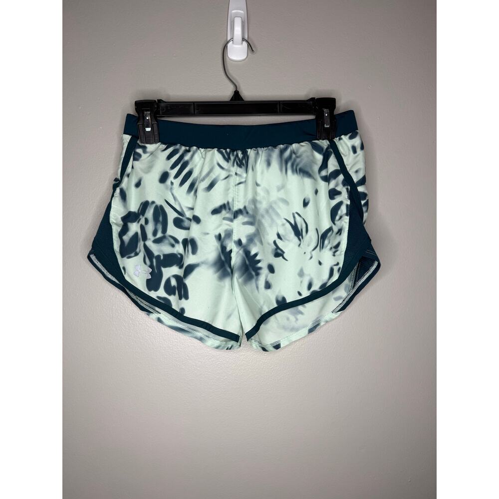 Under Armour HeatGear Tie-Dye Running Shorts | Mint & Teal | Size S